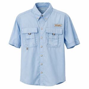 Columbia PFG Bahama Button Down Fishing Shirt XXS UPF 50 Blue Dadcore NWT